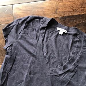 James Perse classic blue V neck T shirt size 1